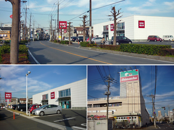 「ユニクロ 新座店」様・「ジョナサン新座東店」様のある交差点を通過